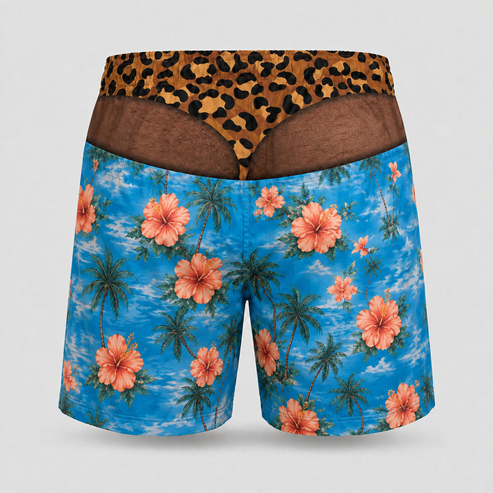 Loose-fit beach shorts with fun prints