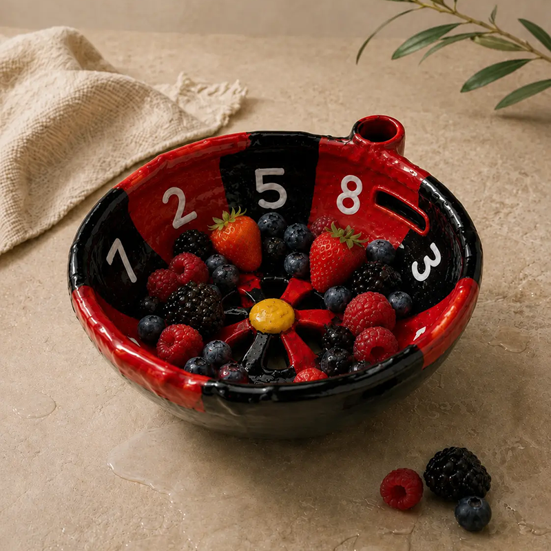 Exquisite 3D-Printed Berry Spinner Colander