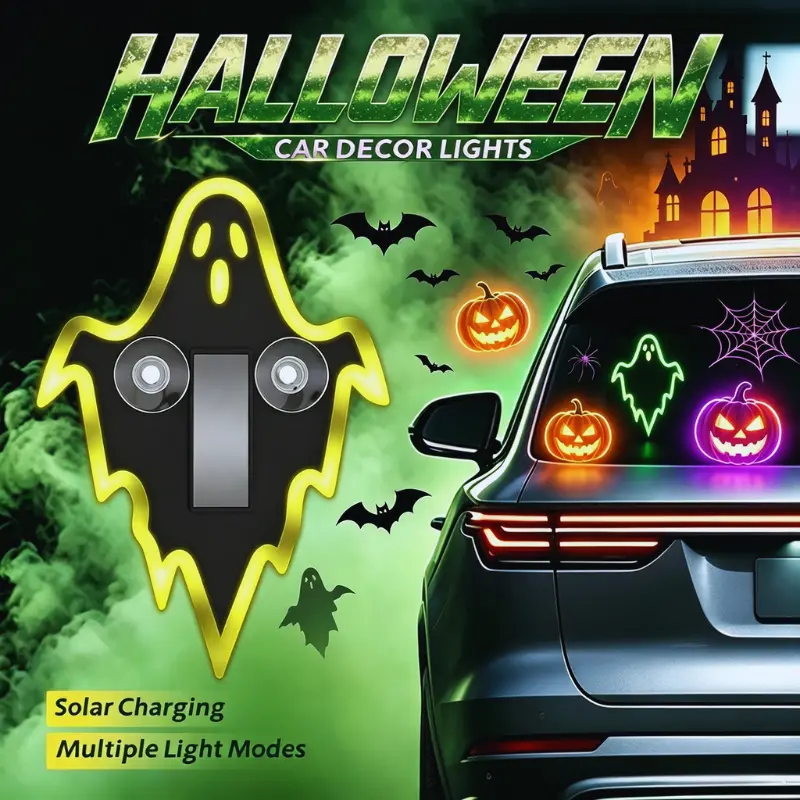 Solar-Powered Car Ghost Ambient Light