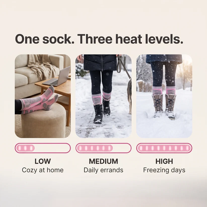 Electric Heated Winter Long Socks