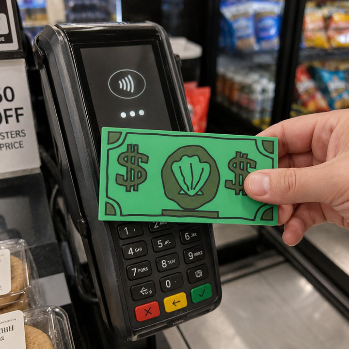 Contact-based payment using 3D-printed coins
