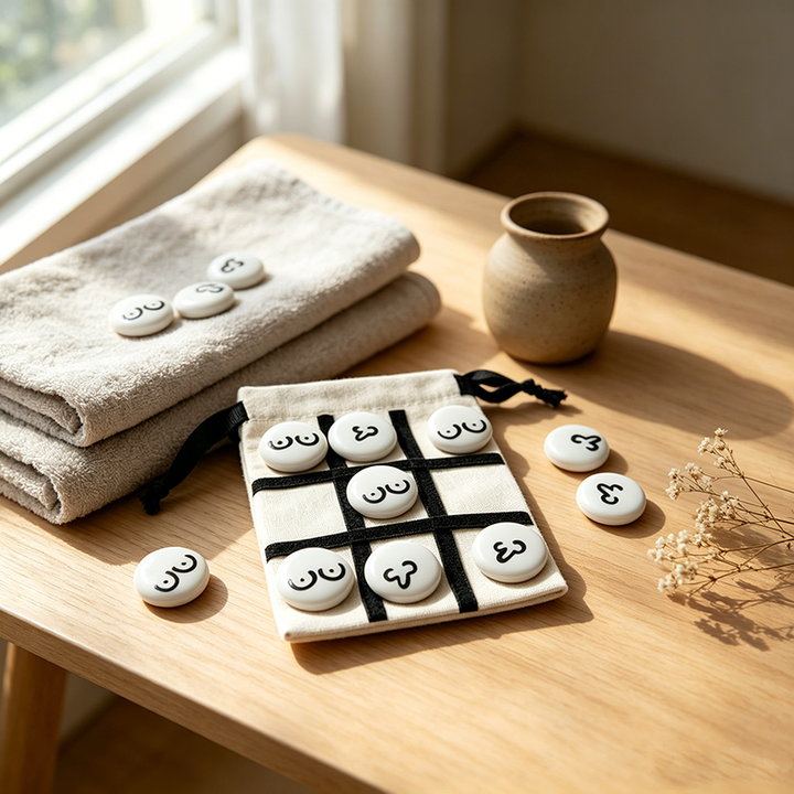 Romantic Couples Tic Tac Toe Game | Elegant Date Night Board Game &amp; Home Decor