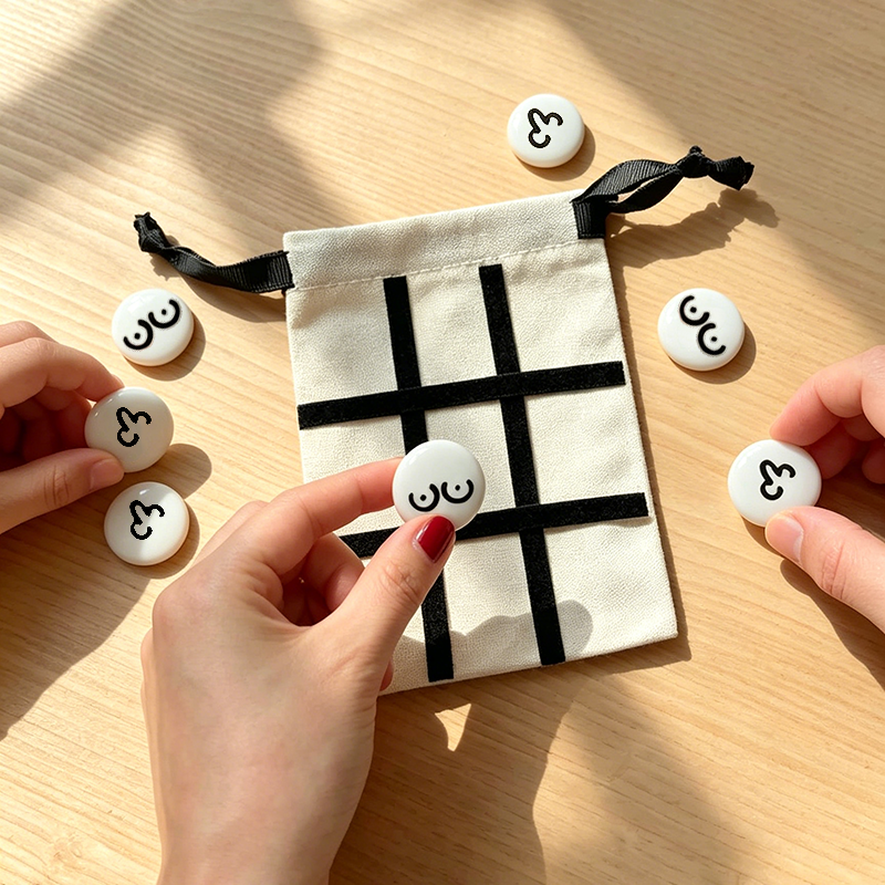 Romantic Couples Tic Tac Toe Game | Elegant Date Night Board Game &amp; Home Decor