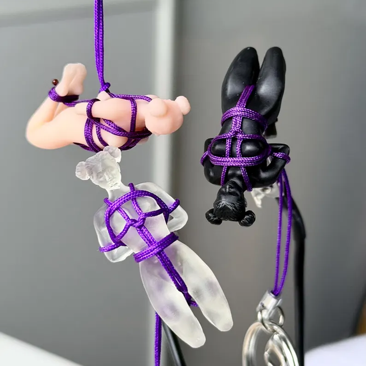 Shibari Statue Art Keychain