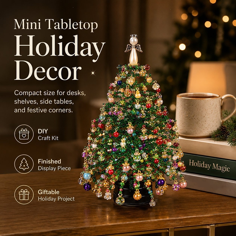 Creative and Cute DIY Beaded Christmas Tree
