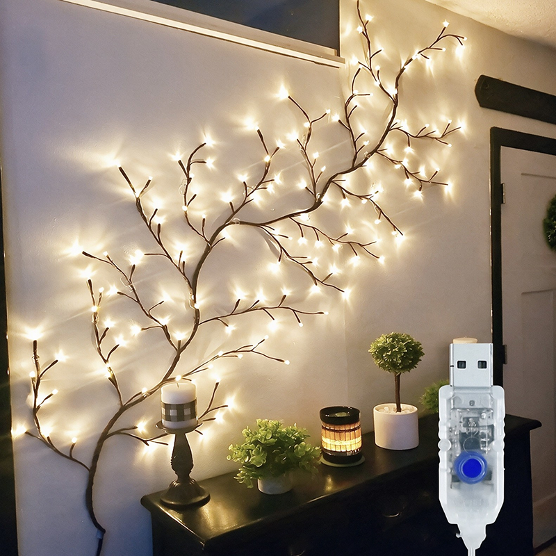 Warm Christmas Vine Lights