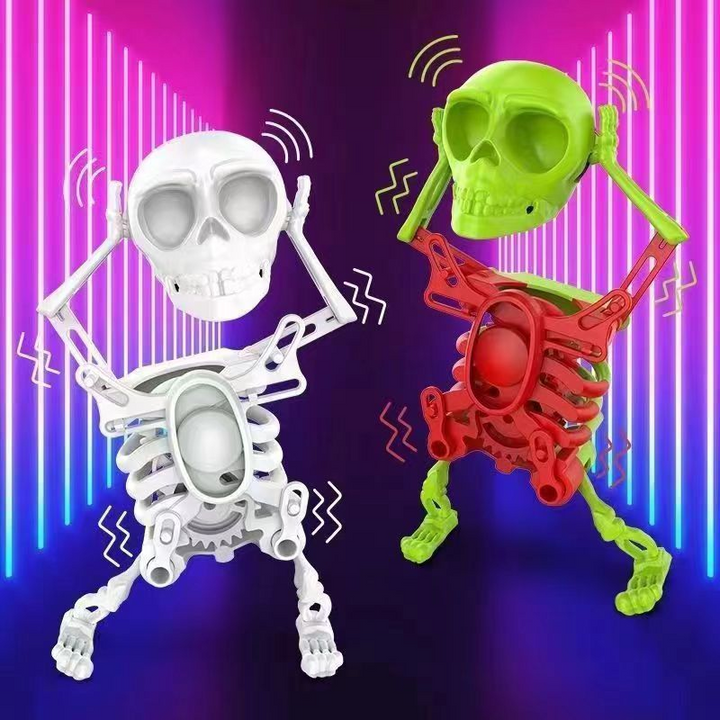 3D printed dancing skeleton figurine