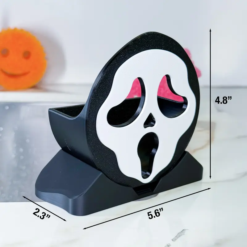 Screaming Ghost Sponge Holder with Drainage
