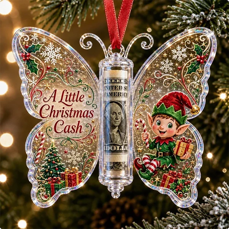 Christmas Cash Gift Butterfly Pendant