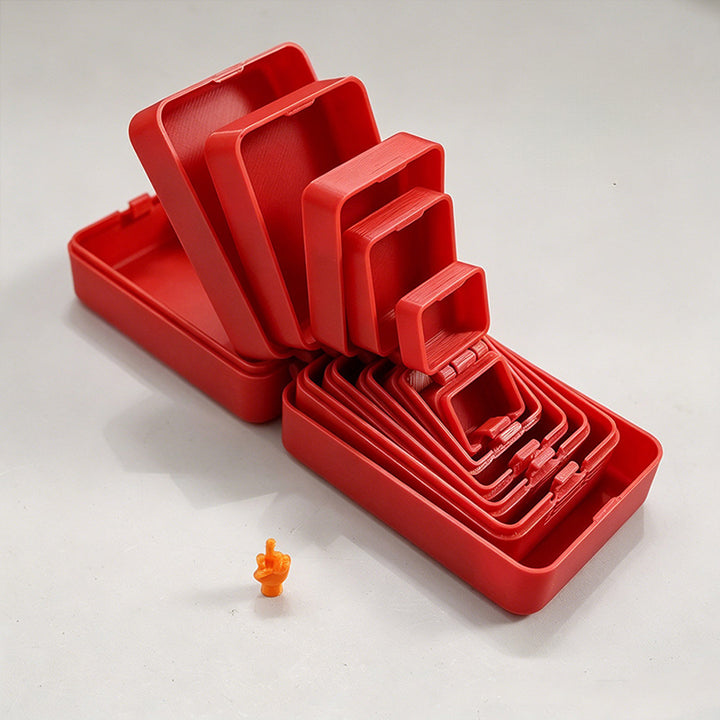Multi-layered nested prank gift box
