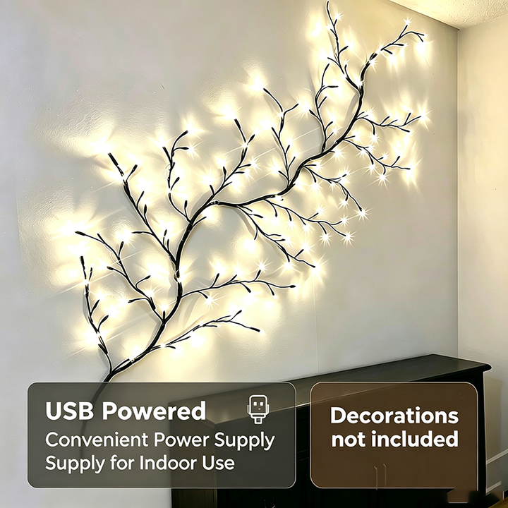 Warm Christmas Vine Lights