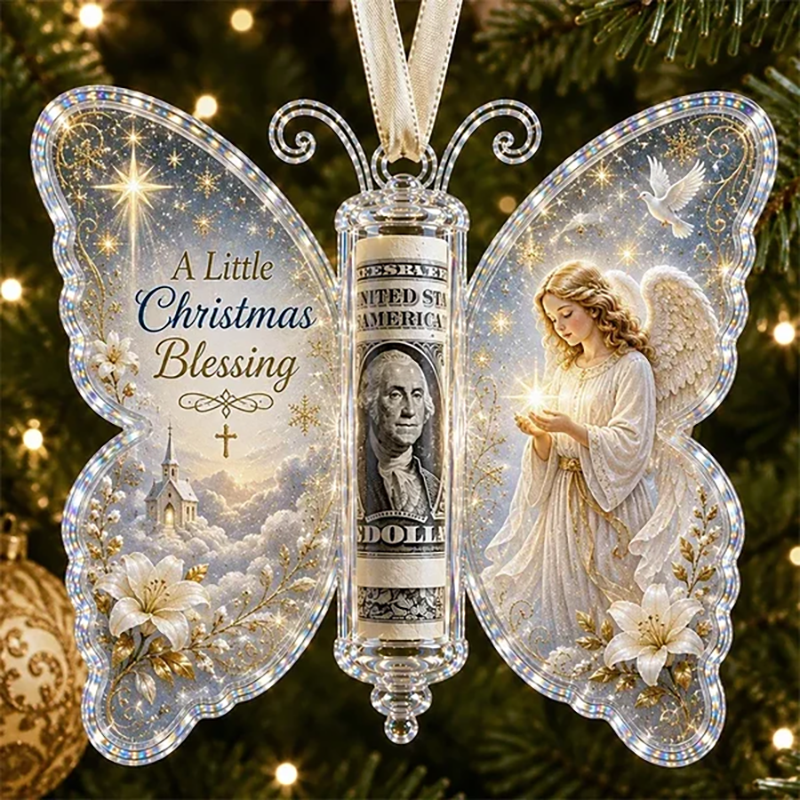 Christmas Cash Gift Butterfly Pendant