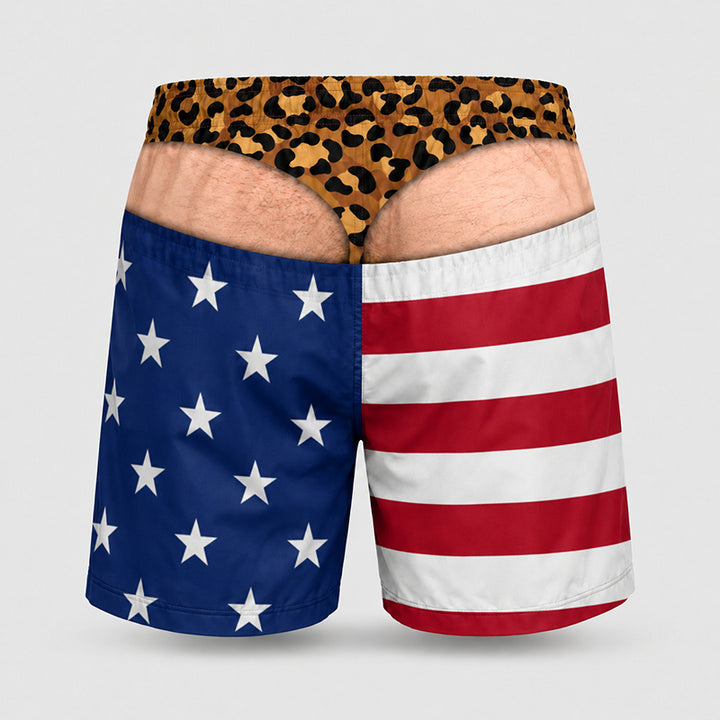 Loose-fit beach shorts with fun prints