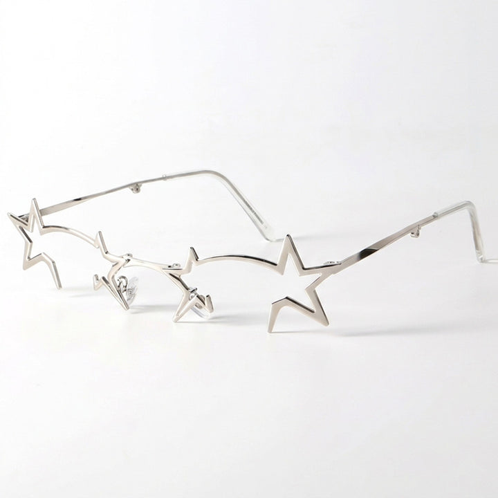 Colorful Punk-Style Irregular Star-Shaped Glasses