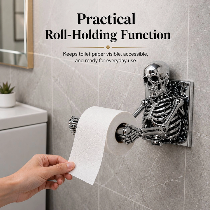 Skull Toilet Paper Holder