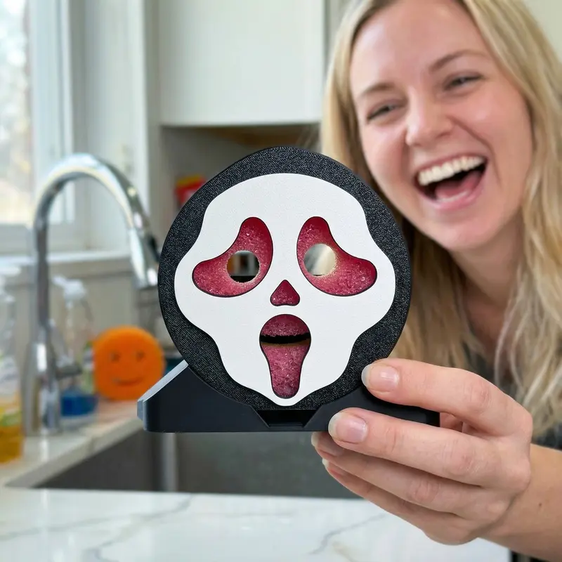 Screaming Ghost Sponge Holder with Drainage