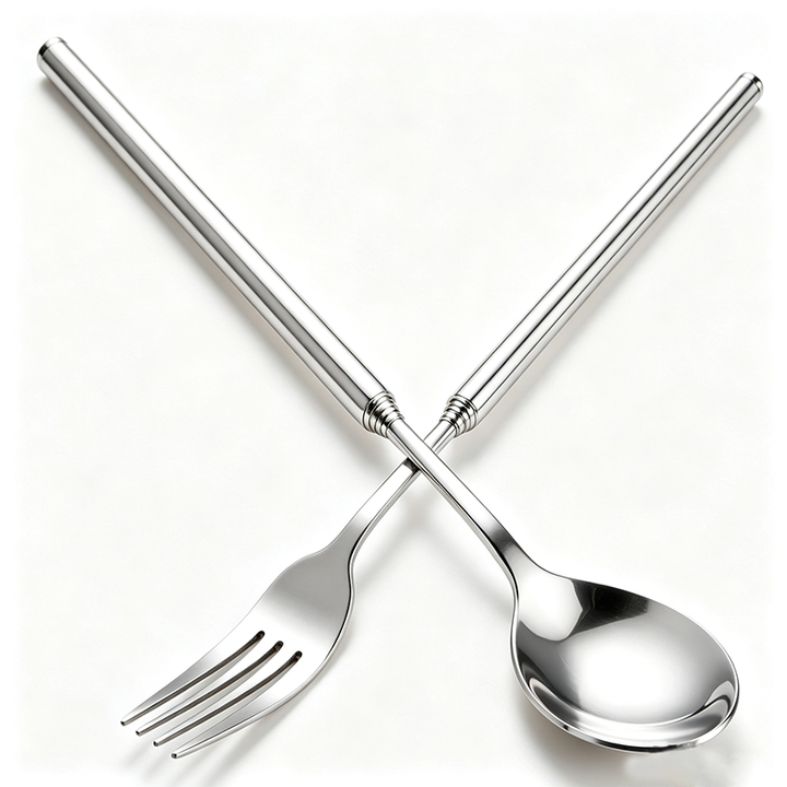 Portable retractable cutlery