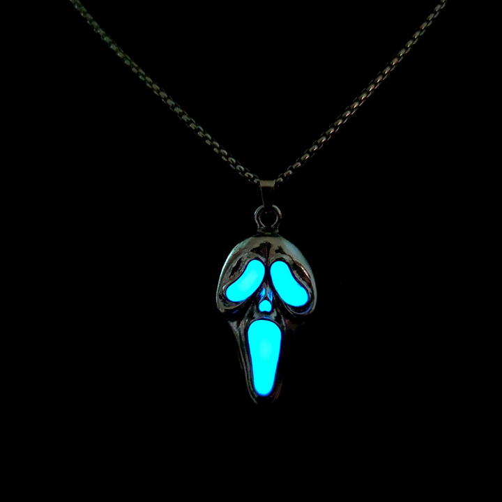 Popular skull light mask pendant necklace
