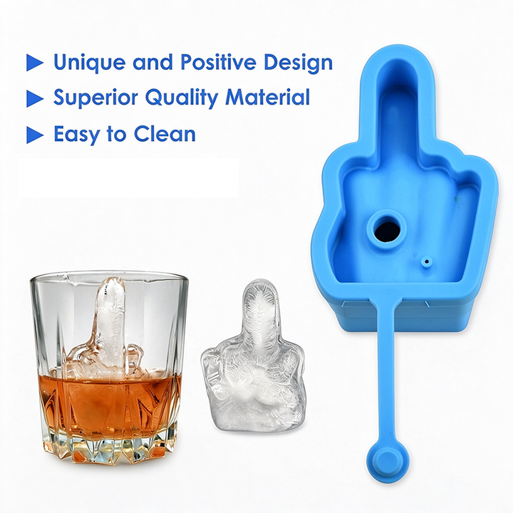 Middle Finger Silicone Ice Cube Mold