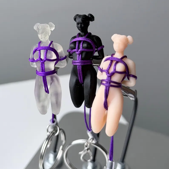 Shibari Statue Art Keychain