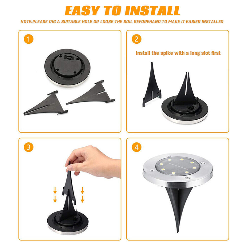 Outdoor solar decorative in-ground light
