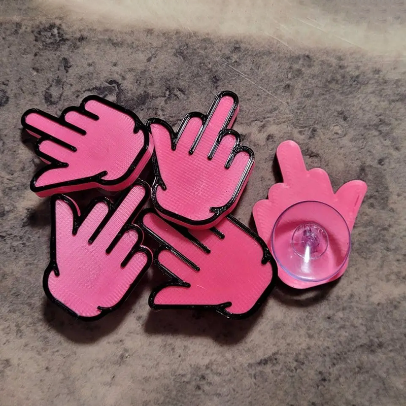 Novelty Middle Finger Suction Cup