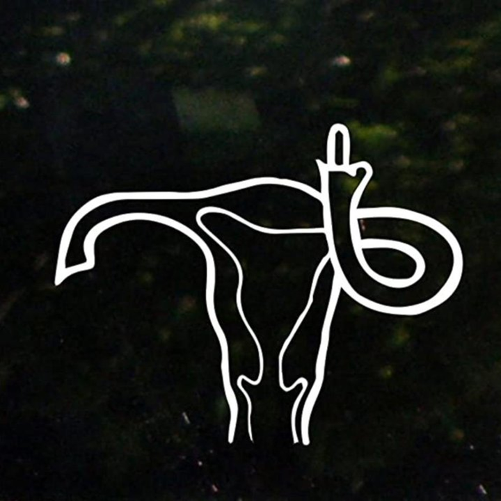 Prank middle-finger sticker