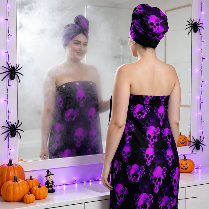 Halloween Skull Bath Towel
