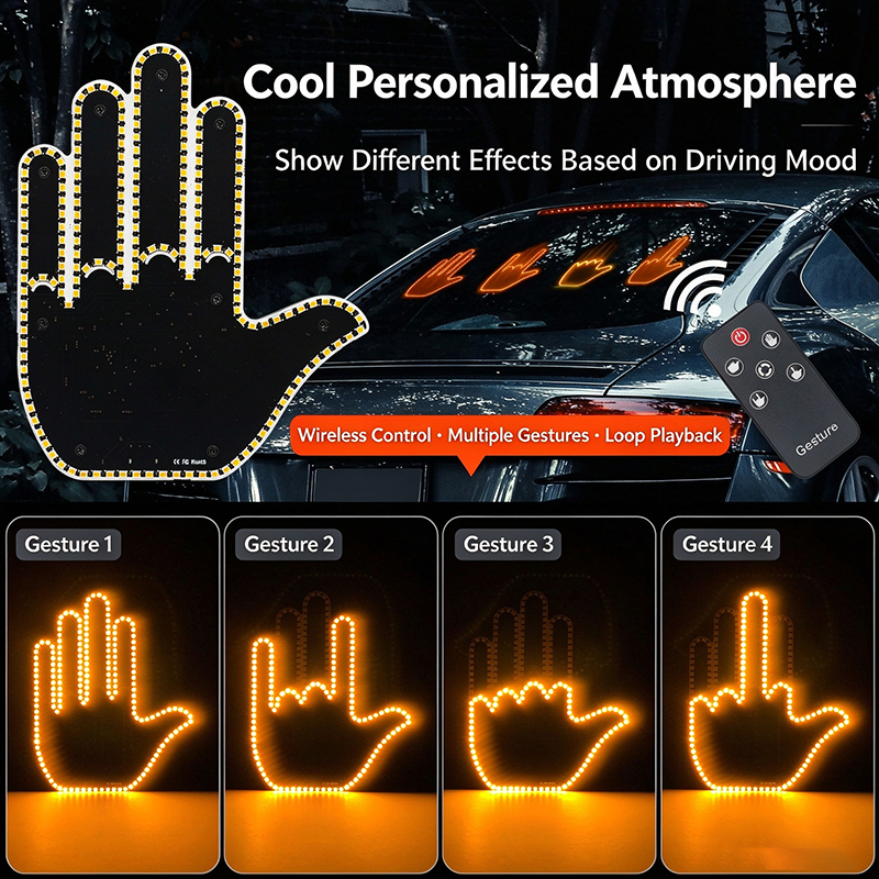Fun Gesture Light for Cars
