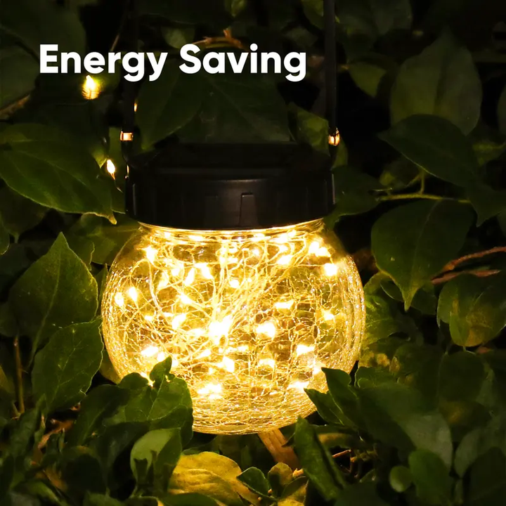 Solar-Powered Hanging Garden Lantern