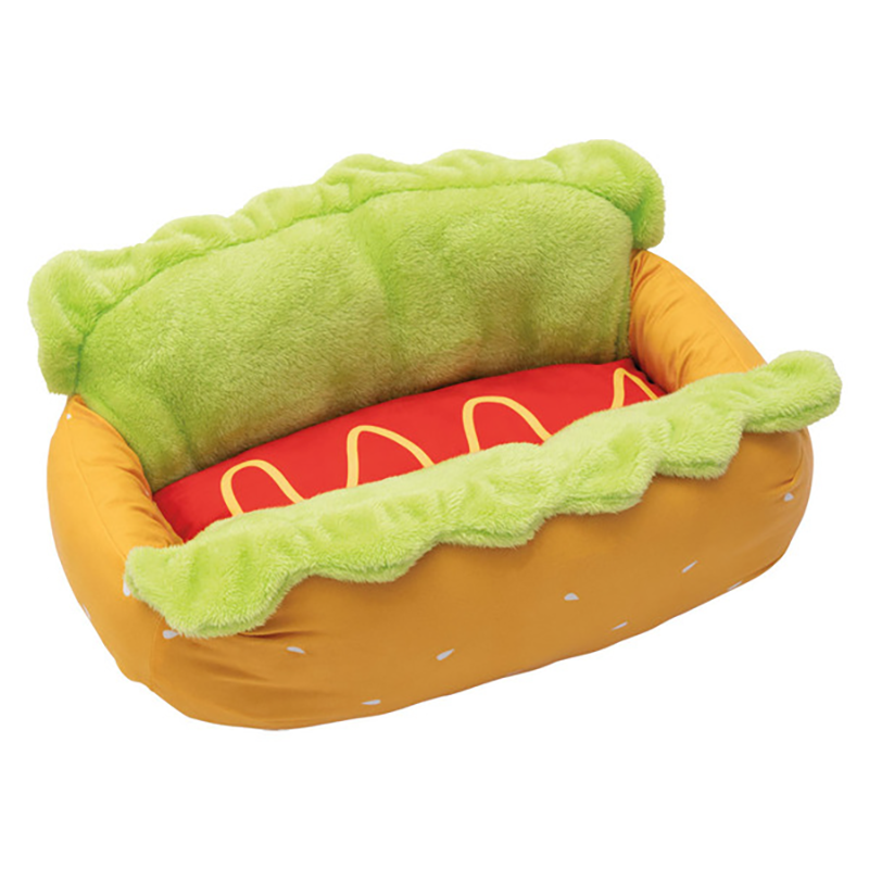 Hot Dog-Design Pet Bed