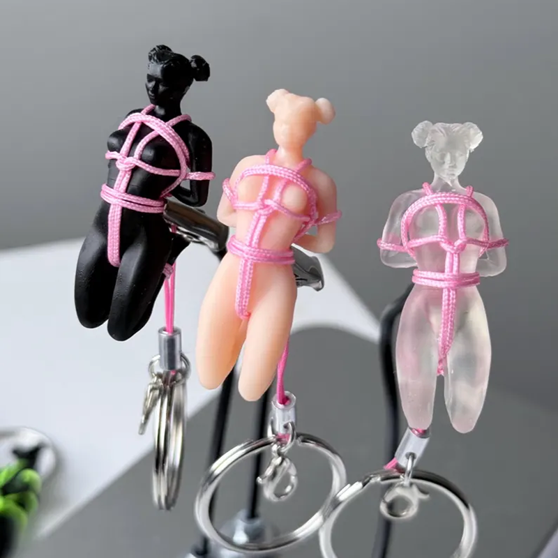 Shibari Statue Art Keychain