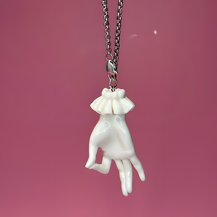 Quirky Hand-Sculpted Banana Pendant Necklace