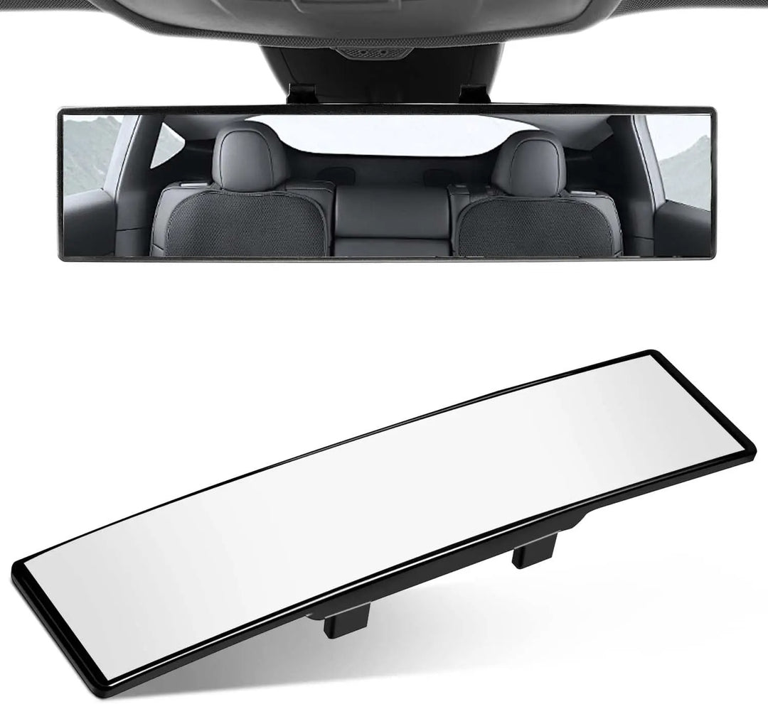 Universal 11.81-inch panoramic convex rearview mirror