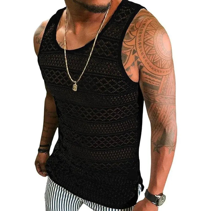 Hollow-out breathable vest