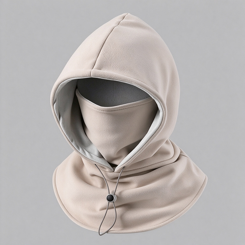 Windproof Fleece Full Face Hood
