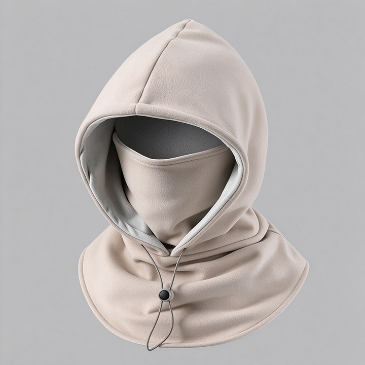 Windproof Fleece Full Face Hood