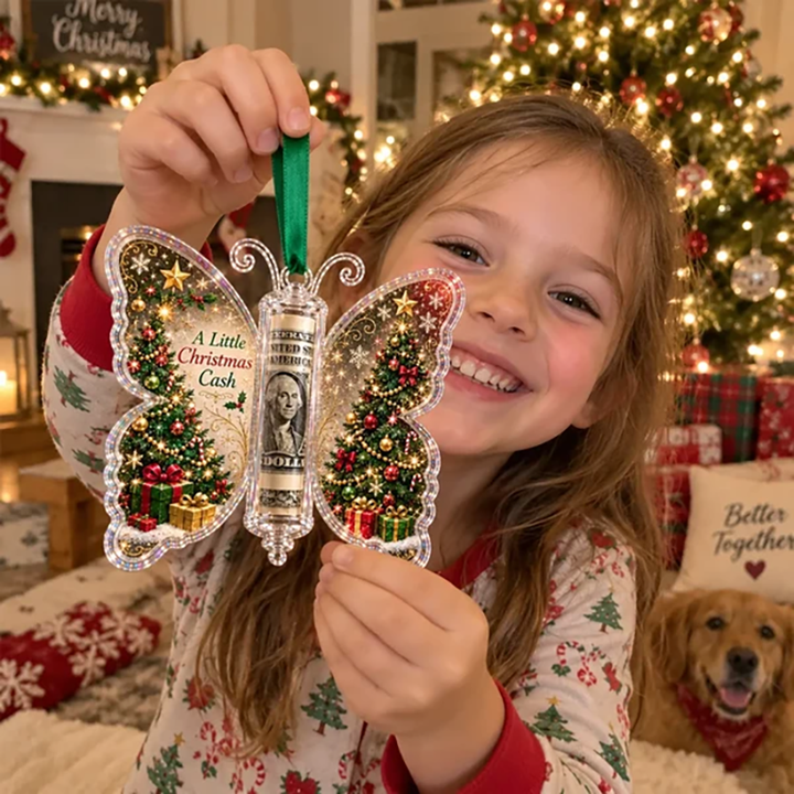 Christmas Cash Gift Butterfly Pendant