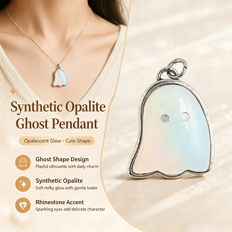 Cute Ghost Pendant Necklace