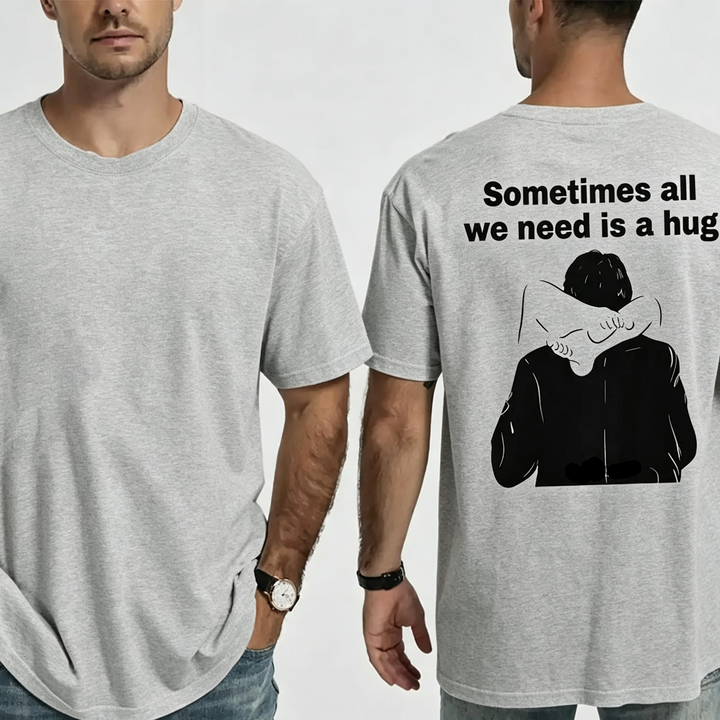 Comfortable Colorful Printed Hug T-shirt