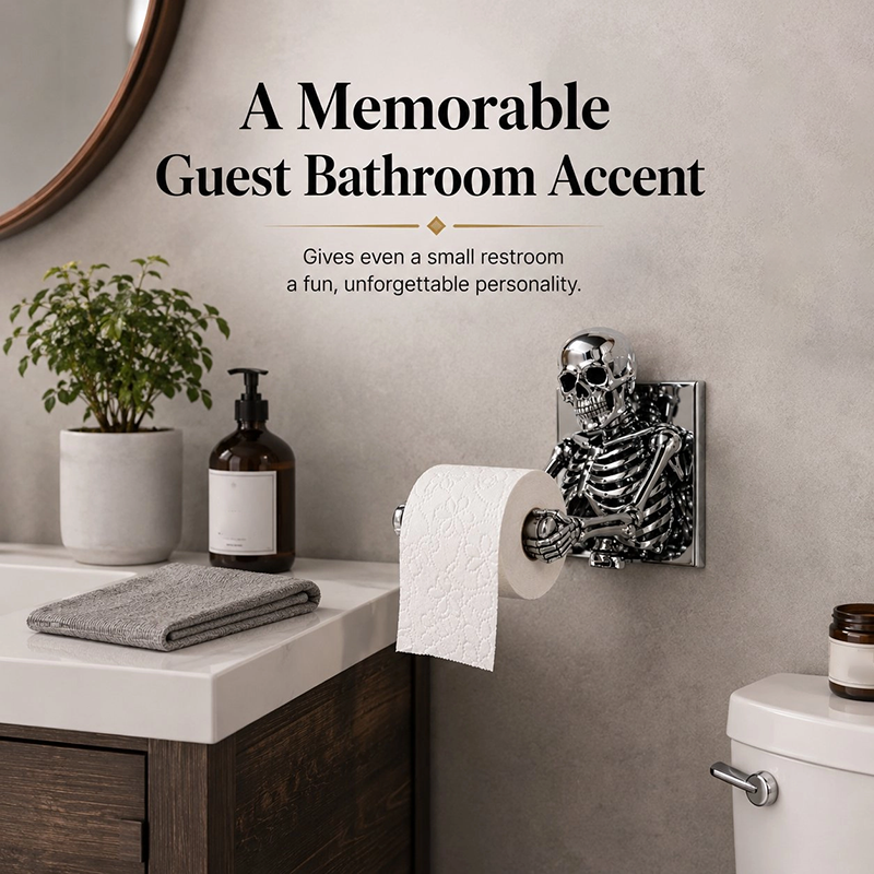 Skull Toilet Paper Holder