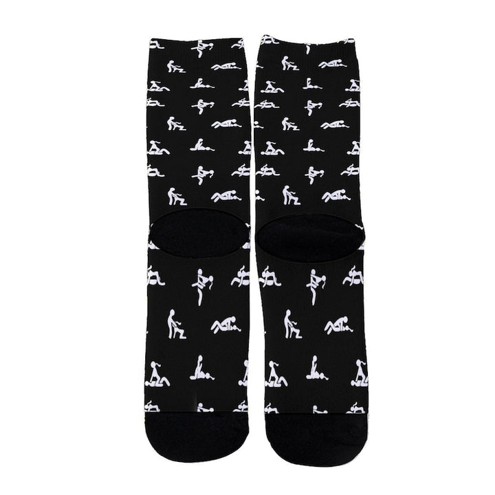 Sex Positions Print Stockings