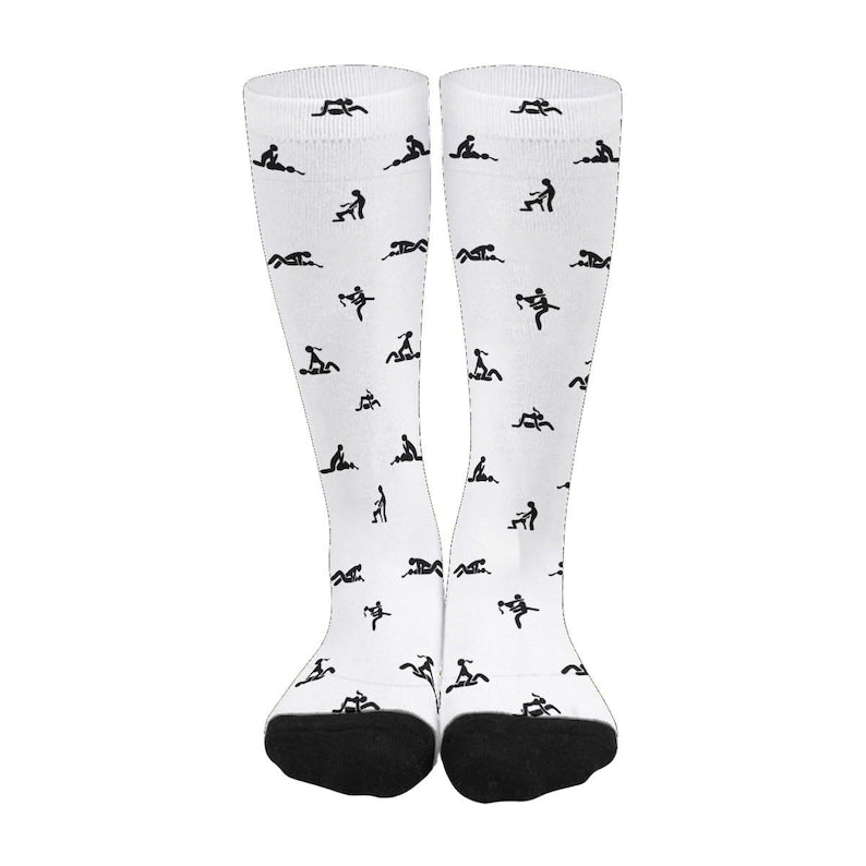 Sex Positions Print Stockings