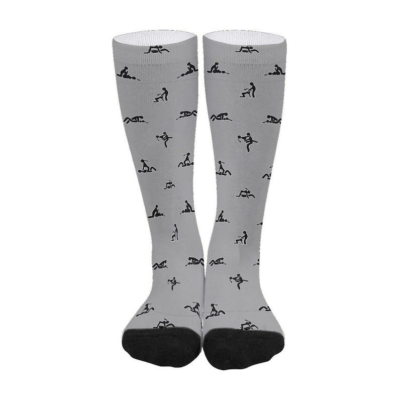 Sex Positions Print Stockings