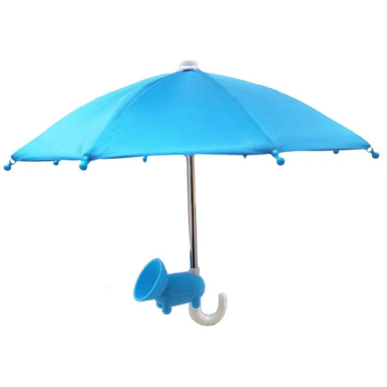 Mini Cell Phone Umbrella and Cell Phone Sunshade - Ultra Compact Universal Sunshade