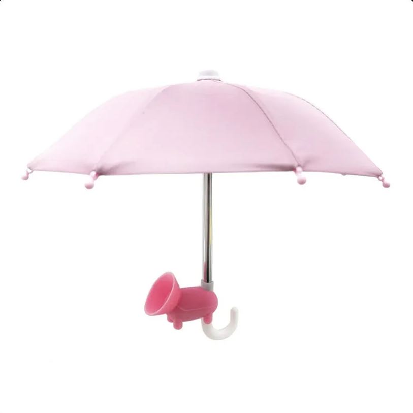 Mini Cell Phone Umbrella and Cell Phone Sunshade - Ultra Compact Universal Sunshade