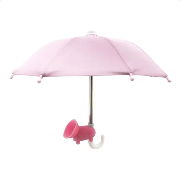 Mini Cell Phone Umbrella and Cell Phone Sunshade - Ultra Compact Universal Sunshade