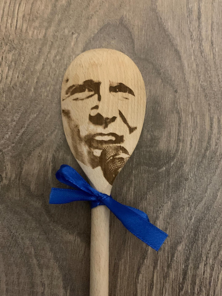 Any Face (Facial Features) Engraved on a Spoon