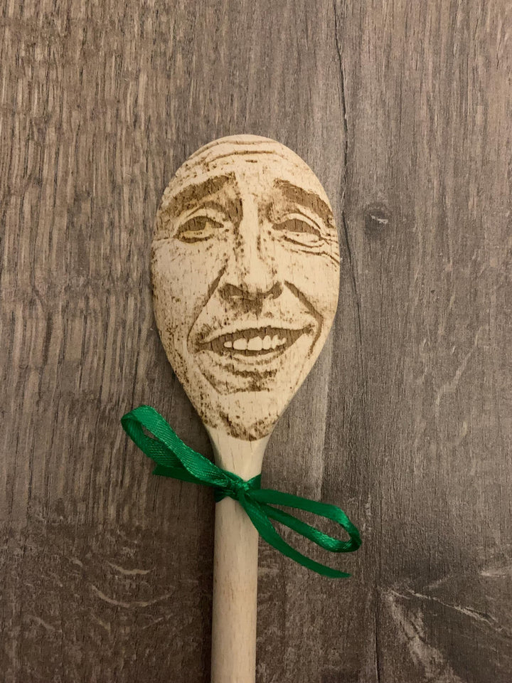 Any Face (Facial Features) Engraved on a Spoon