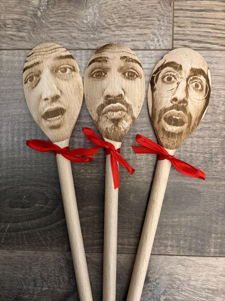 Any Face (Facial Features) Engraved on a Spoon